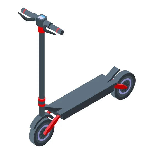 Icona veloce scooter elettrico, stile isometrico — Vettoriale Stock