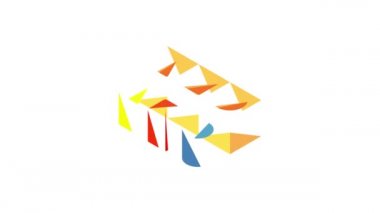 Farklı oyuncak blokları simge canlandırması