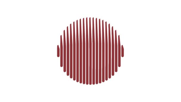 Turuncu dairesel yükleme simgesi canlandırması — Stok video