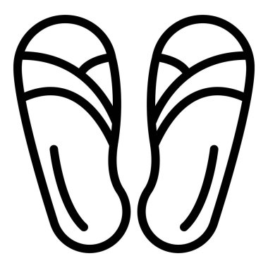 Lastik sandalet simgesi, taslak biçimi