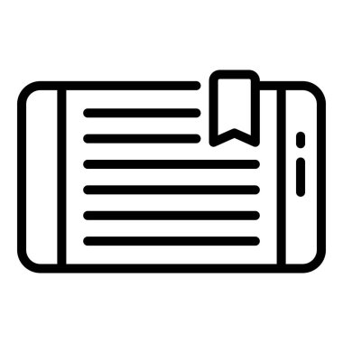 Smartphone ebook simgesi, özet biçimi