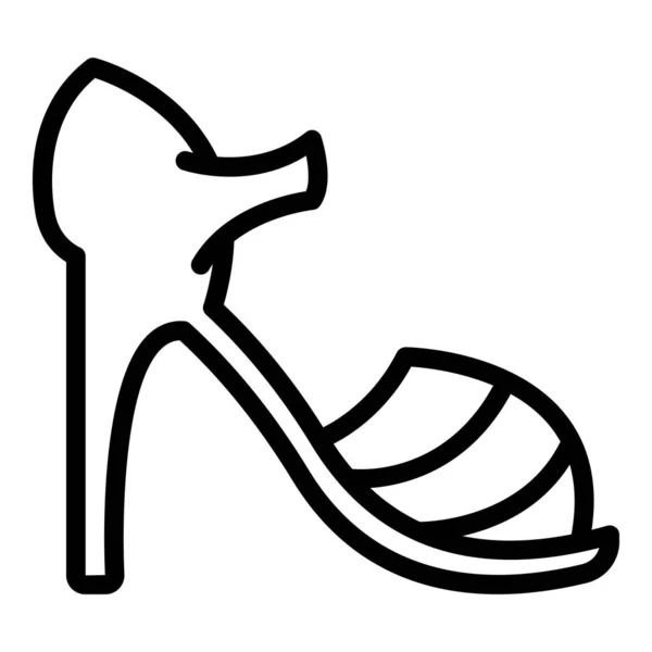 Simpan ikon sandal, gaya garis besar - Stok Vektor