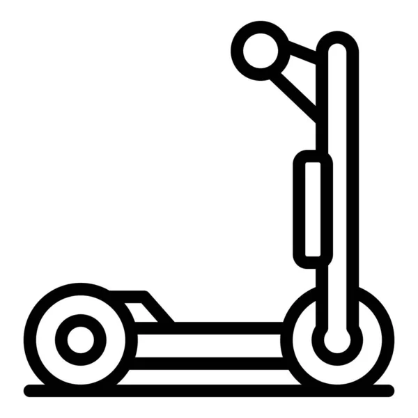 Hızlı elektrikli scooter simgesi, taslak biçimi — Stok Vektör