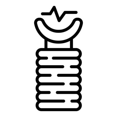 Şok cihazı simgesi, taslak biçimi