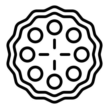 Tarçınlı elmalı turta ikonu, taslak biçimi