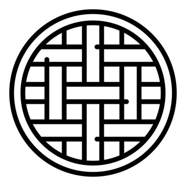 Tatil elmalı turta ikonu, taslak biçimi