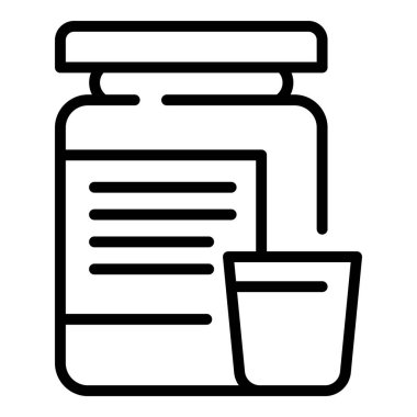 Protein kavanozu simgesi, özet biçimi