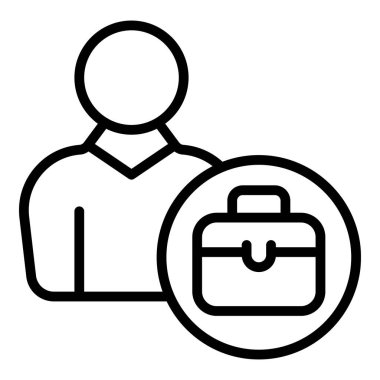 Akıl hocası çanta simgesi, taslak biçimi