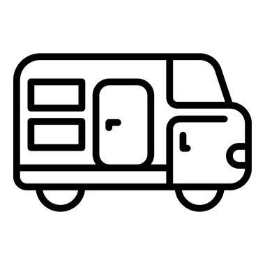 Macera otomobil kamp simgesi, özet biçimi