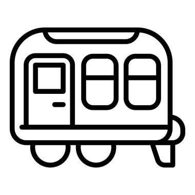 Karavan karavan simgesi, taslak biçimi