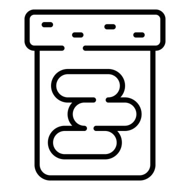 Çikolata yapıştırıcısı şişe simgesi, taslak biçimi