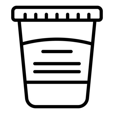 Çikolata kakao yapıştırıcı simgesi, taslak biçimi