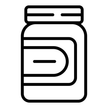 Çikolata ezmeli krema ikonu, taslak biçimi