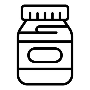 Çikolata ezmesi tatlı ikon, taslak biçimi