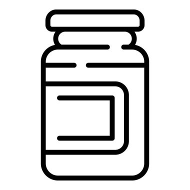 Çikolata ezmesi. Lezzetli ikon. Taslak biçimi.