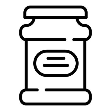 Çikolata ezmesi abur cubur simgesi, taslak biçimi