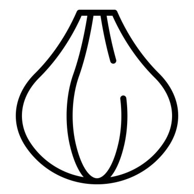 Egzotik incir meyvesi ikonu, taslak biçimi