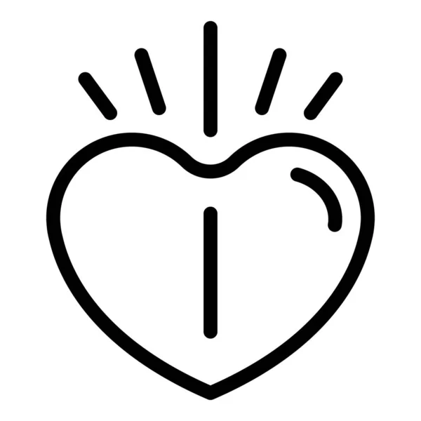 Kalp krizi ikonu, taslak biçimi — Stok Vektör