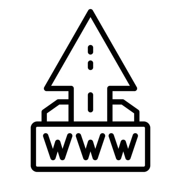 Icono de la página de carga, estilo de esquema — Archivo Imágenes Vectoriales