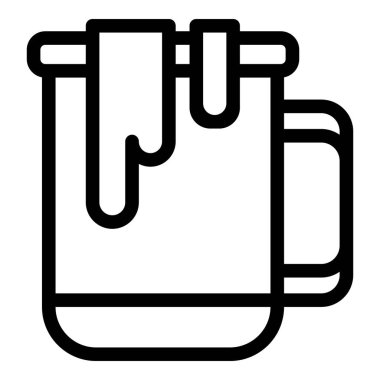 Kupa çikolatası simgesi, taslak biçimi