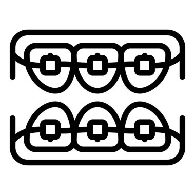 Takma diş telleri simgesi, taslak biçimi