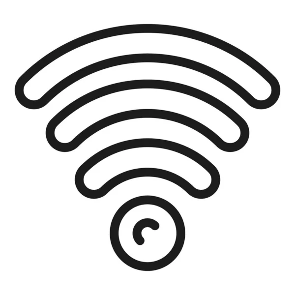 Wifi navikon, skissera stil — Stock vektor