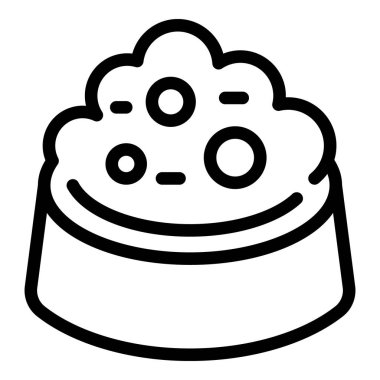 Köpek maması simgesi, taslak biçimi