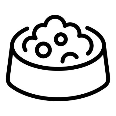 Köpek maması simgesi, taslak biçimi