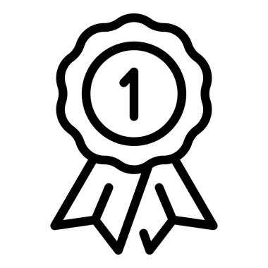 Köpek madalyası ikonu, taslak tarzı