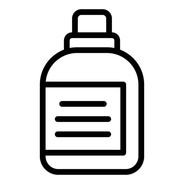 Icono de la botella de comida para perros, estilo de esquema — Vector de stock