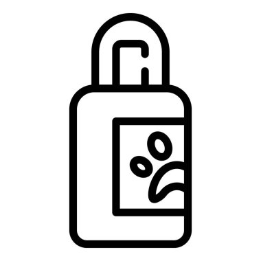 Kediler sprey ikonu, taslak biçimi