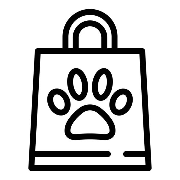 Pet Shop Ikone, Outline-Stil — Stockvektor