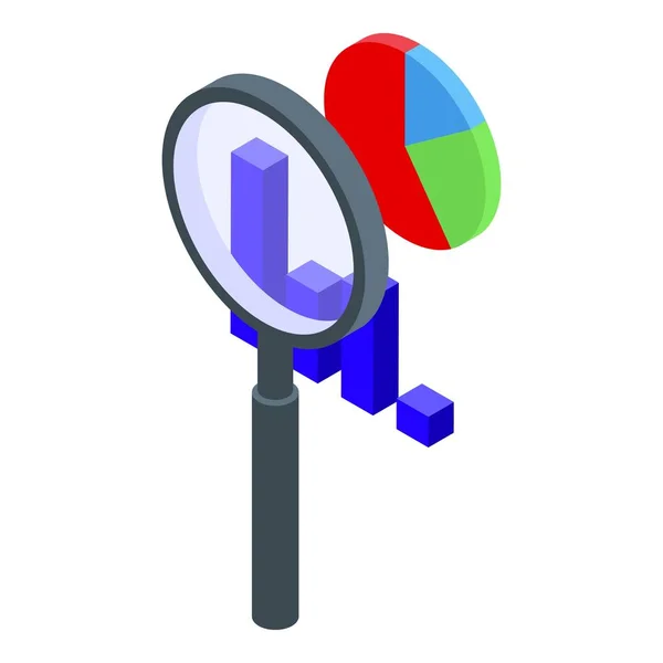 Icono de herramienta de marketing en línea, estilo isométrico — Vector de stock