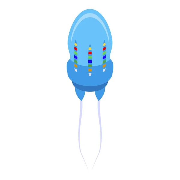Tengeri medúza ikon, izometrikus stílus — Stock Vector