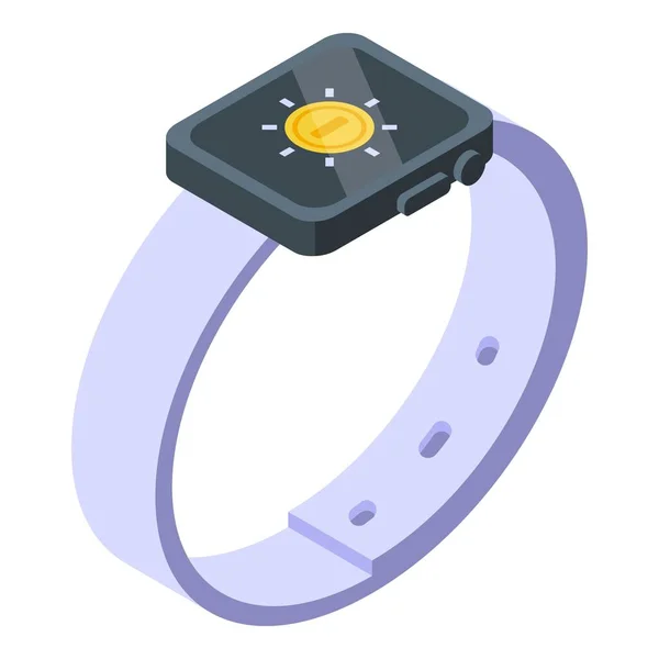 Icono de pago móvil Smartwatch, estilo isométrico — Vector de stock