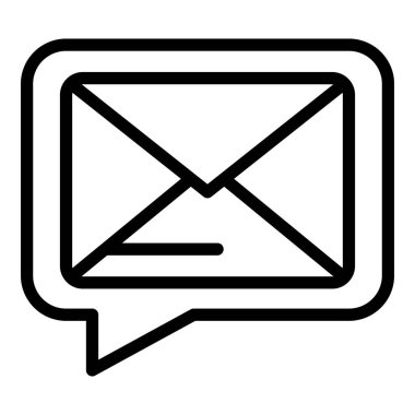 Aşk sohbet zarfı simgesi, özet biçimi