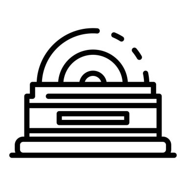 Öğütme makinesi simgesi yakma, taslak biçimi