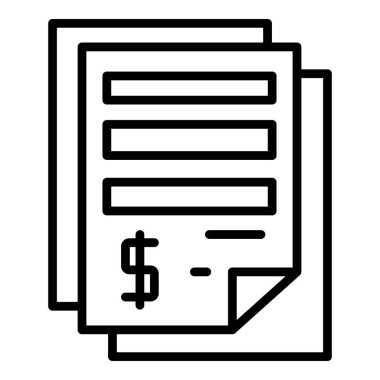 Para belgeleri simgesi, özet biçimi