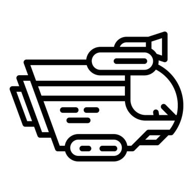 Okyanus manzarası simgesi, özet biçimi