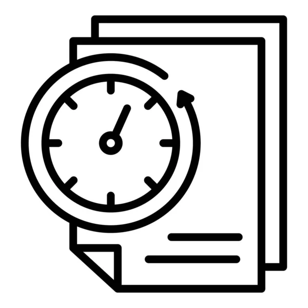 Hızlı e- posta zamanı rapor simgesi, özet biçimi — Stok Vektör