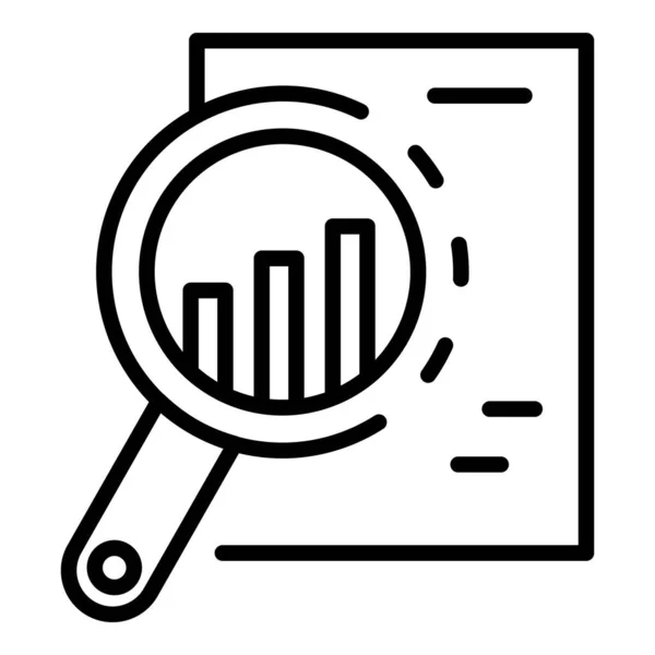 Gráfico gráfico relatório ícone, estilo esboço —  Vetores de Stock