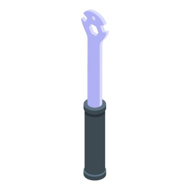 Bisiklet tamir anahtar simgesi, izometrik biçim