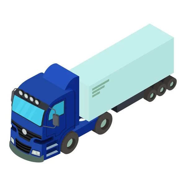 Truck transportation icon, isometric style — Stock Vector