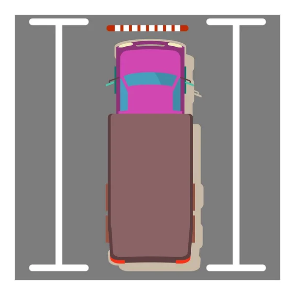 Yük arabası simgesi, izometrik biçim — Stok Vektör