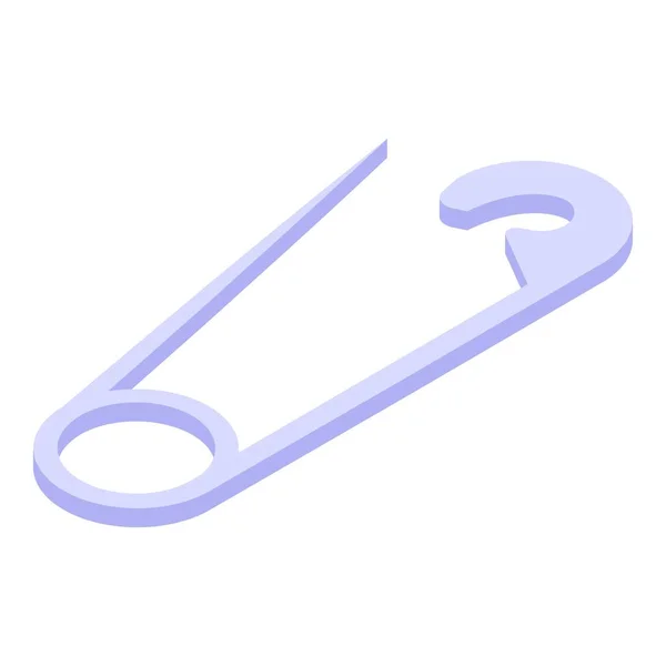 Clothes repair clip icon, isometric style — Stock Vector