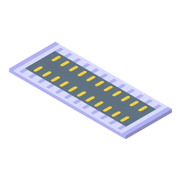 Icono de pieza de reparación de la tableta, estilo isométrico — Archivo Imágenes Vectoriales