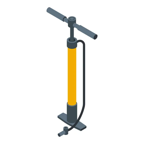 Icône de pompe à vélo, style isométrique — Image vectorielle