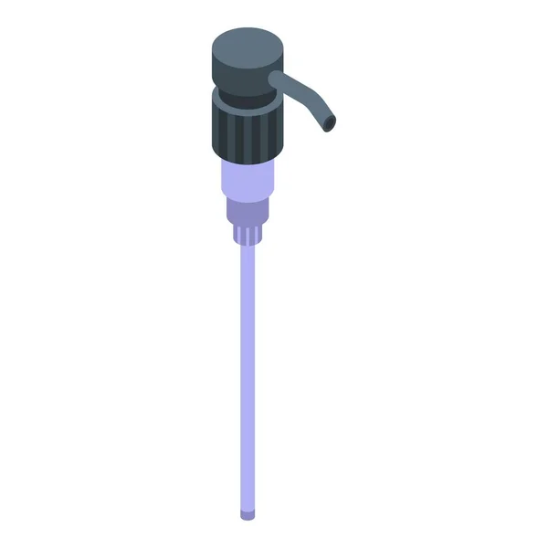 Vattenflaska pump ikon, isometrisk stil — Stock vektor