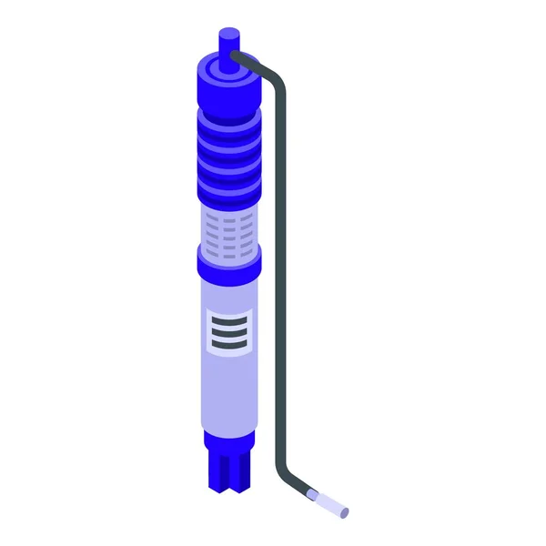 Icône de pompe à eau filtre, style isométrique — Image vectorielle
