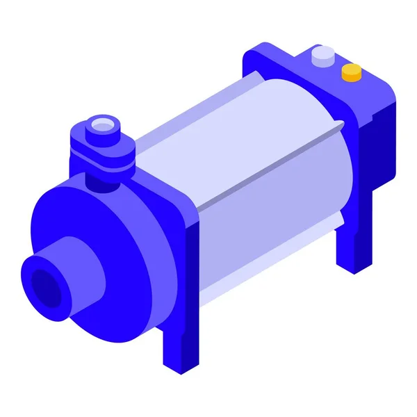 Icône compresseur pompe à air, style isométrique — Image vectorielle